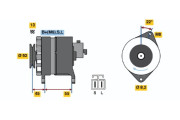 0 986 046 401 BOSCH alternátor 0 986 046 401 BOSCH