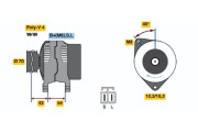 0 986 046 411 generátor BOSCH