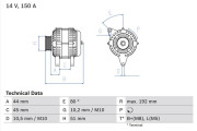 0 986 046 511 generátor BOSCH