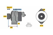 0 986 046 541 BOSCH alternátor 0 986 046 541 BOSCH