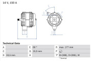 0 986 047 210 generátor BOSCH