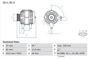 0 986 047 410 generátor BOSCH