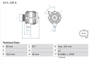 0 986 047 540 generátor BOSCH