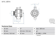 0 986 048 070 generátor BOSCH