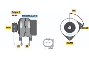 0 986 048 160 BOSCH alternátor 0 986 048 160 BOSCH