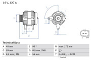 0 986 048 530 generátor BOSCH