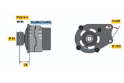 0 986 048 630 BOSCH alternátor 0 986 048 630 BOSCH