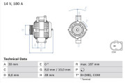 0 986 048 820 generátor BOSCH