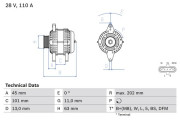 0 986 049 360 generátor BOSCH