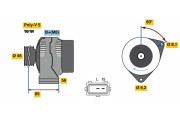 0 986 049 620 generátor BOSCH