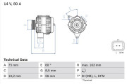 0 986 049 630 BOSCH alternátor 0 986 049 630 BOSCH