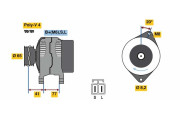 0 986 049 900 BOSCH alternátor 0 986 049 900 BOSCH