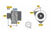 0 986 049 910 generátor BOSCH