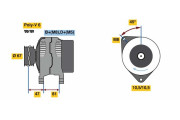 0 986 080 120 BOSCH alternátor 0 986 080 120 BOSCH