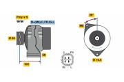 0 986 080 240 generátor BOSCH