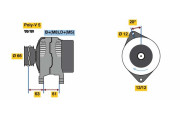 0 986 080 280 generátor BOSCH