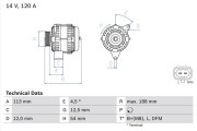 0 986 080 370 generátor BOSCH