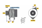 0 986 080 460 BOSCH alternátor 0 986 080 460 BOSCH