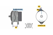 0 986 080 470 generátor BOSCH