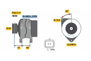 0 986 080 680 BOSCH alternátor 0 986 080 680 BOSCH