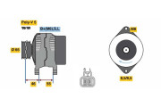 0 986 080 690 BOSCH alternátor 0 986 080 690 BOSCH