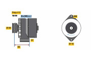 0 986 080 760 BOSCH alternátor 0 986 080 760 BOSCH