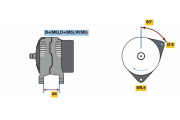 0 986 080 820 BOSCH alternátor 0 986 080 820 BOSCH