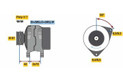 0 986 080 830 generátor BOSCH