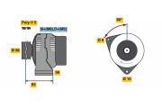 0 986 080 890 generátor BOSCH