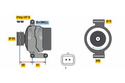 0 986 080 930 generátor BOSCH