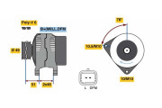 0 986 081 020 generátor BOSCH