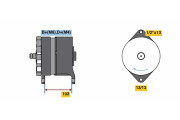 0 986 081 030 generátor BOSCH