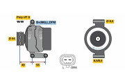 0 986 081 070 generátor BOSCH