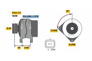 0 986 081 110 generátor BOSCH