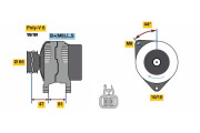 0 986 081 250 generátor BOSCH