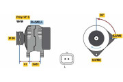 0 986 081 270 generátor BOSCH