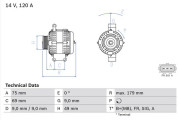 0 986 081 700 generátor BOSCH