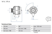 0 986 081 850 generátor BOSCH