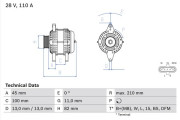 0 986 081 870 generátor BOSCH