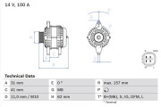 0 986 082 020 generátor BOSCH