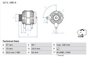 0 986 082 200 generátor BOSCH