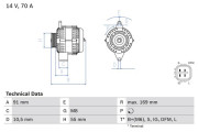 0 986 082 300 generátor BOSCH