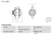 0 986 082 500 generátor BOSCH