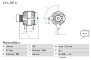 0 986 082 840 generátor BOSCH