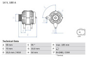 0 986 082 850 generátor BOSCH