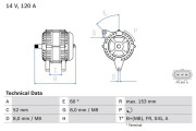 0 986 083 080 generátor BOSCH