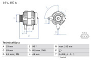 0 986 083 540 generátor BOSCH