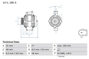 0 986 083 670 generátor BOSCH