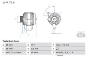 0 986 083 770 BOSCH alternátor 0 986 083 770 BOSCH