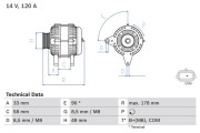 0 986 084 100 generátor BOSCH